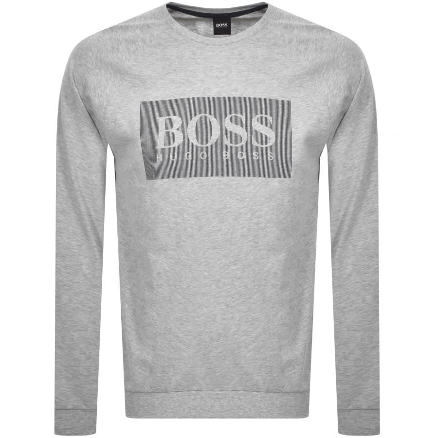 Alternative Image for ProductBOSS Bodywear Lounge Logo Tracksuit Grey2